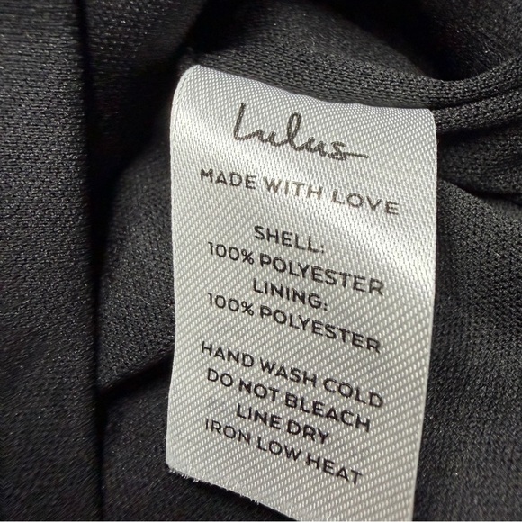 Lulu’s Perfectly Exquisite Black Satin Strapless Bodycon Mini Dress Size Medium - Picture 14 of 15